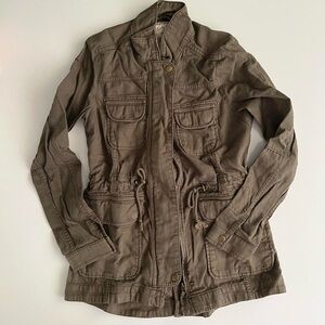Lucky brand olive green jacket size xs